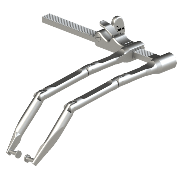 Screw to Screw Distractor with rotaring arms